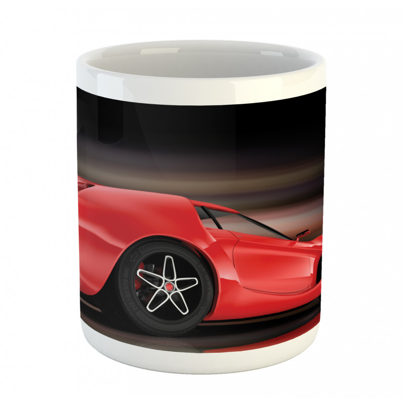 Futuristic Red Sports Mug