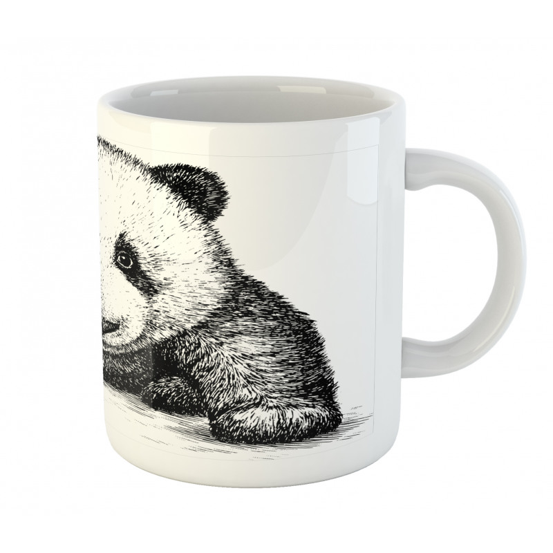 Baby Panda Bear Sketch Mug