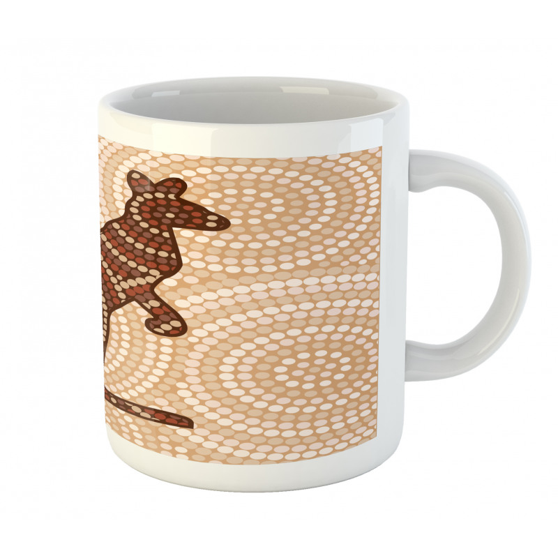 Kangaroo with Dots Mug