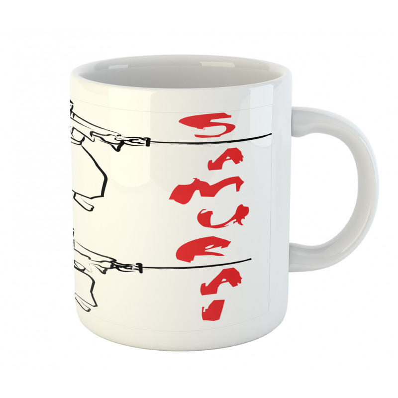 Samurai Katana Asian Mug