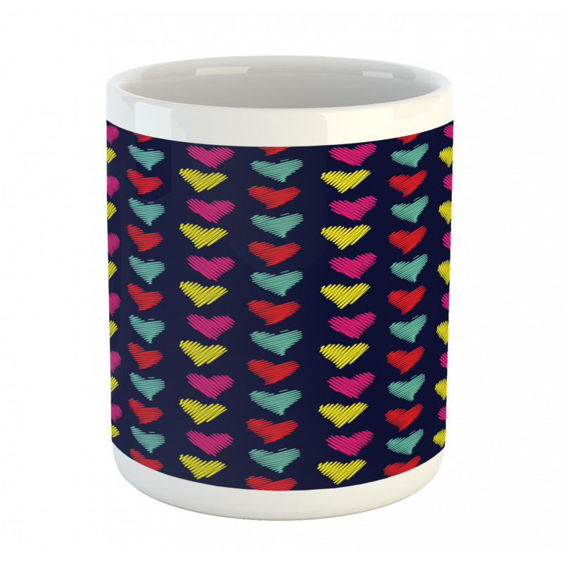 Hearts Love Happy Mug