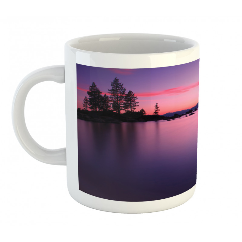 Hazy Calm Lake Tahoe Mug