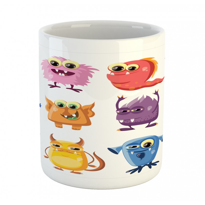 Cartoon Aliens Monsters Mug