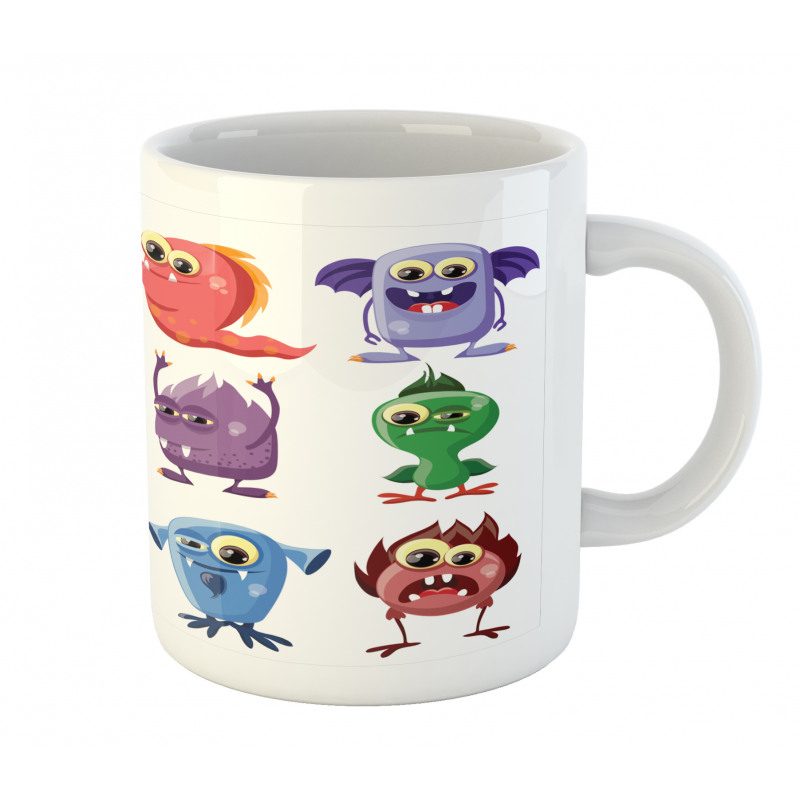 Cartoon Aliens Monsters Mug