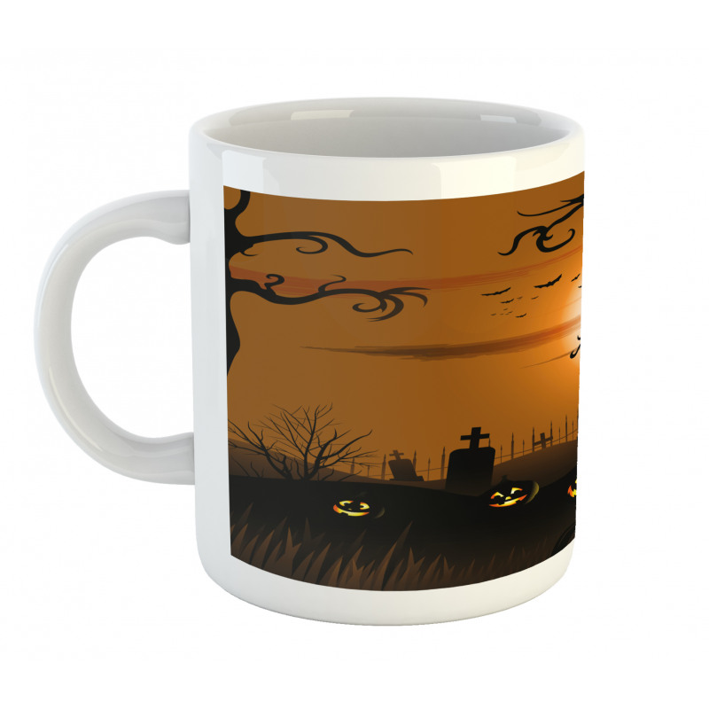 Scary Cemetery Mug