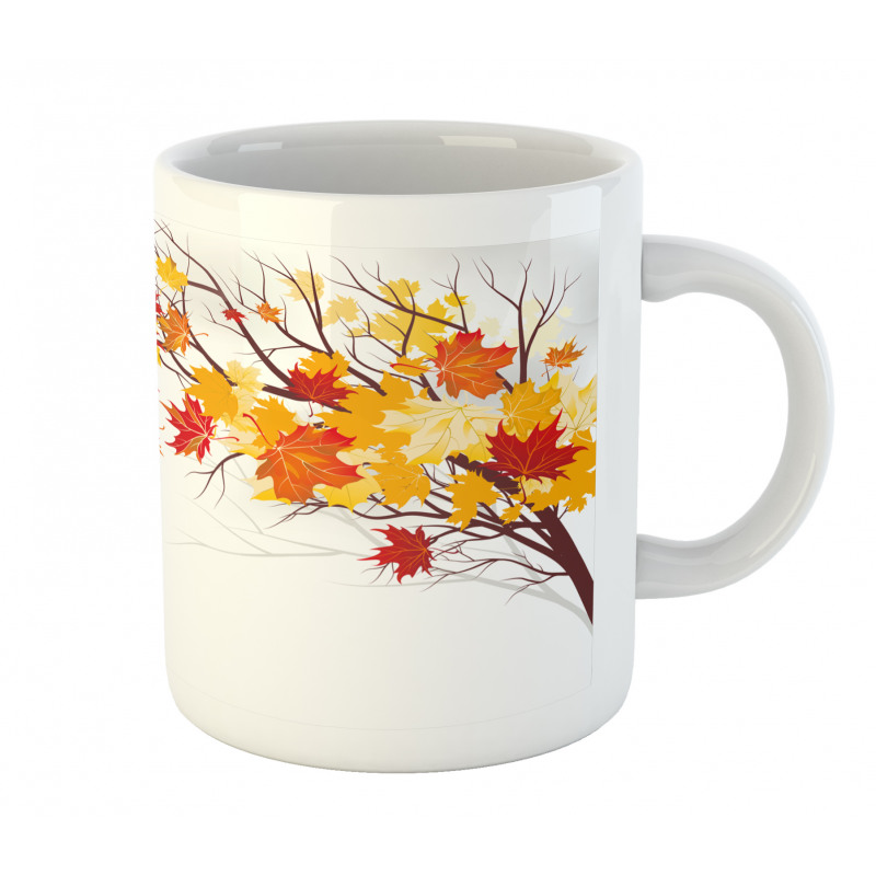 Cartoon Maple Autumn Tree Mug