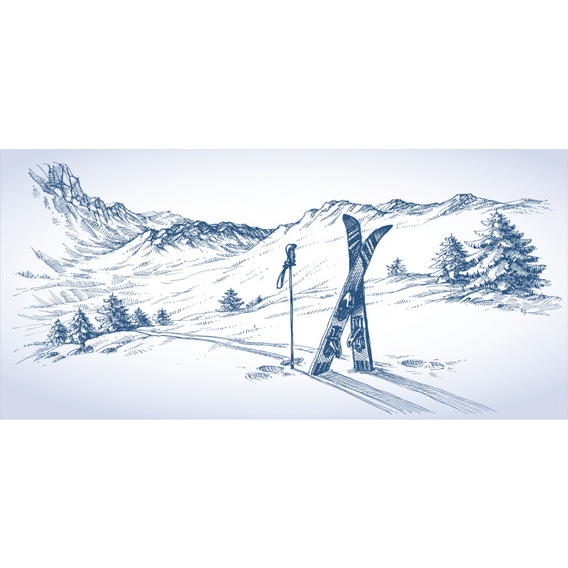 Ski Sport Mountain View Mug