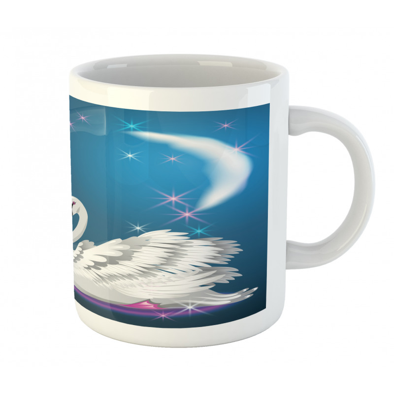 Magic Lily White Swan Mug