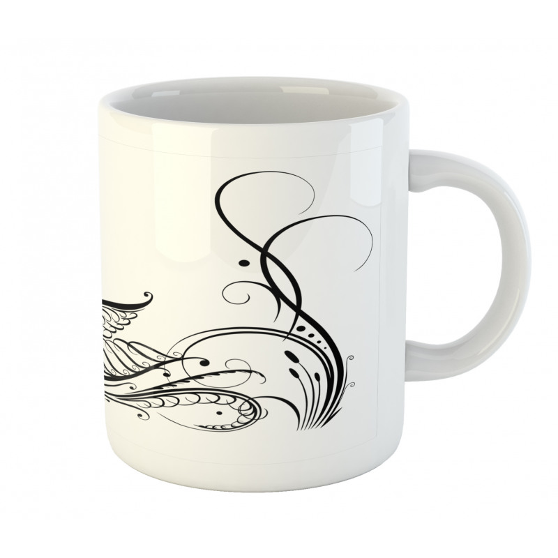 Black Swan in River Mug