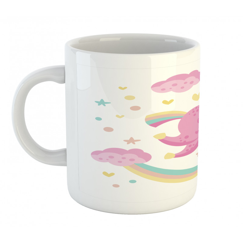 Unicorn with Star Rainbow Mug