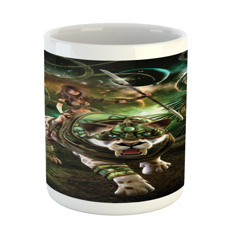 Fantasy Tiger Galaxy Mug