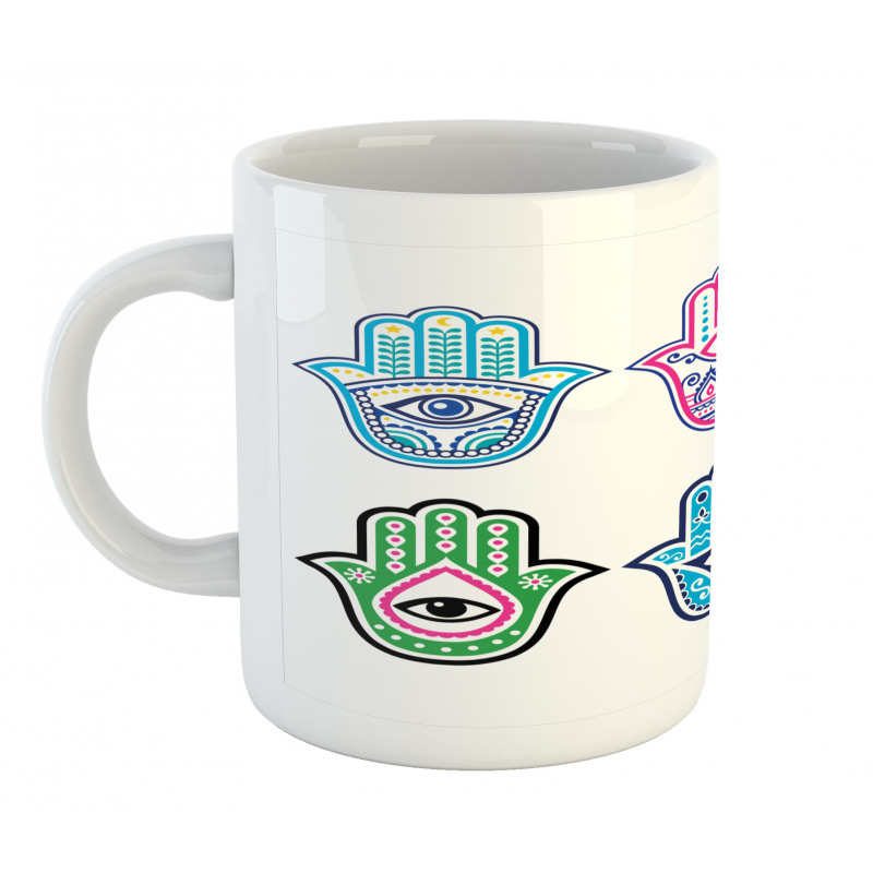 Colorful Hand Third Eye Mug