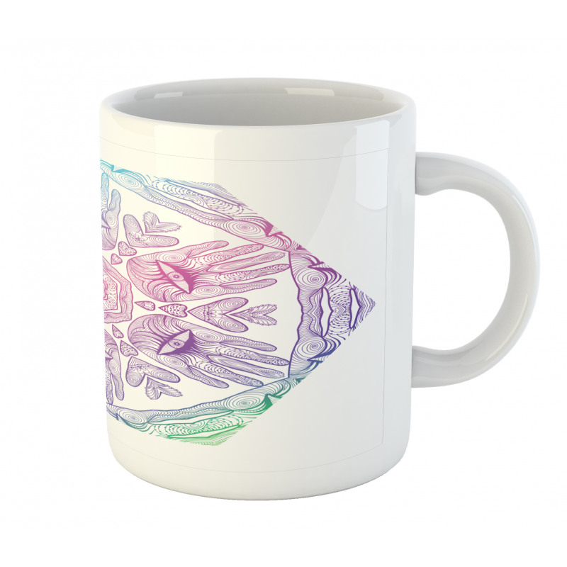 Evil Eye Bohemian Ombre Mug