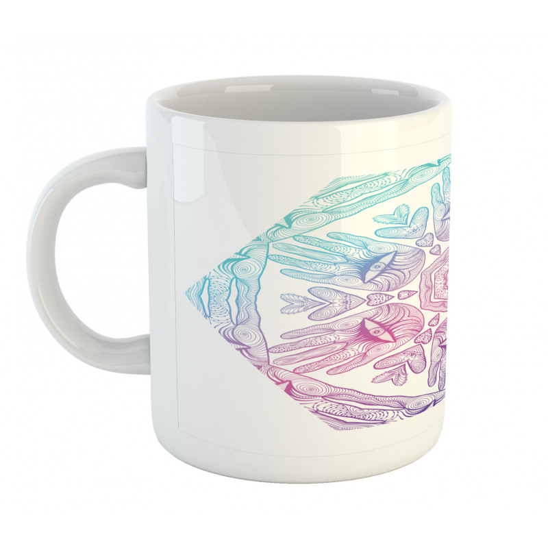 Evil Eye Bohemian Ombre Mug