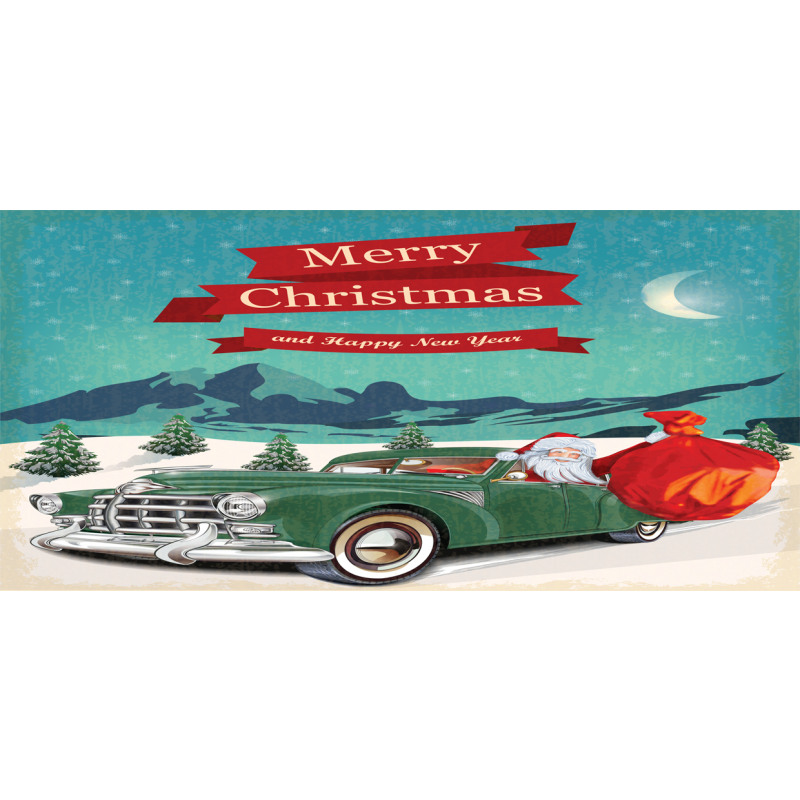 Santa in Classic Car Mug