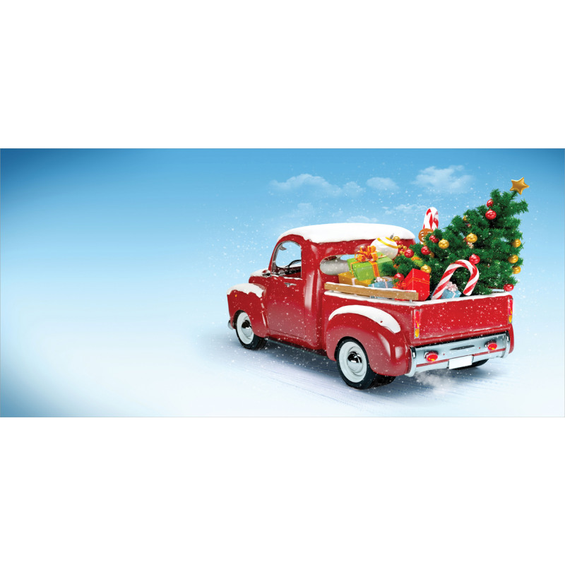 Red Truck Xmas Tree Mug