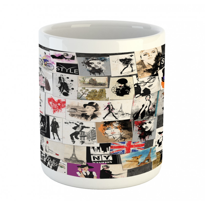 Collage Fashion Modern Mug