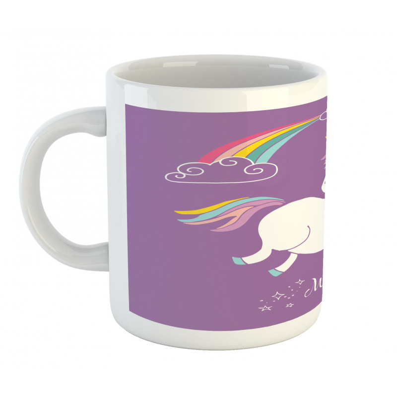 Purple Kids Rainbow Mug