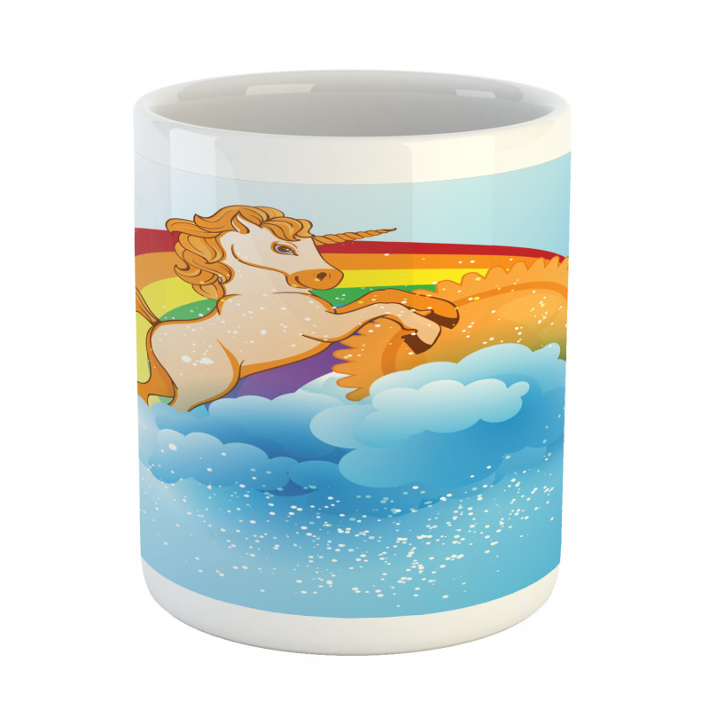 Cartoon Kids Rainbow Mug