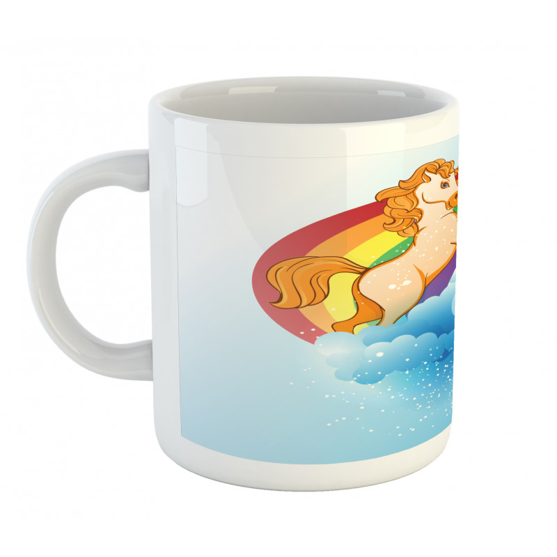 Cartoon Kids Rainbow Mug