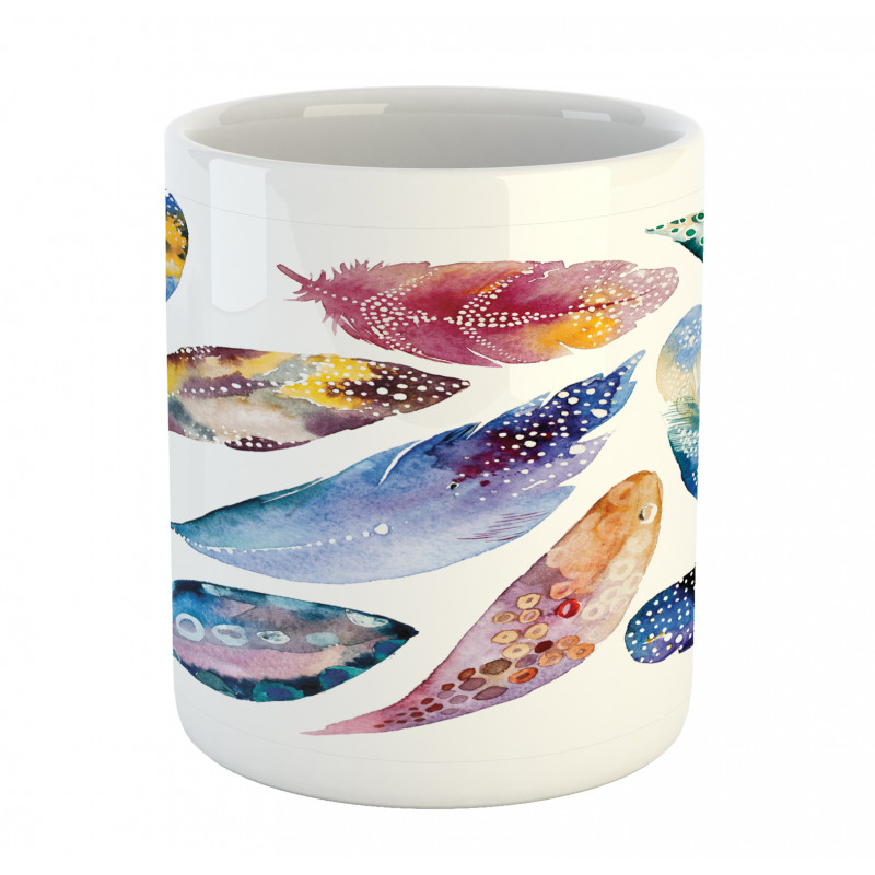 Ornate Feather Mug