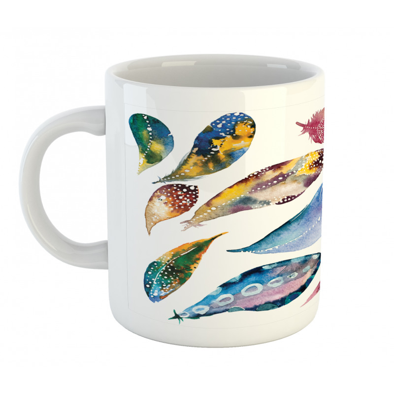 Ornate Feather Mug