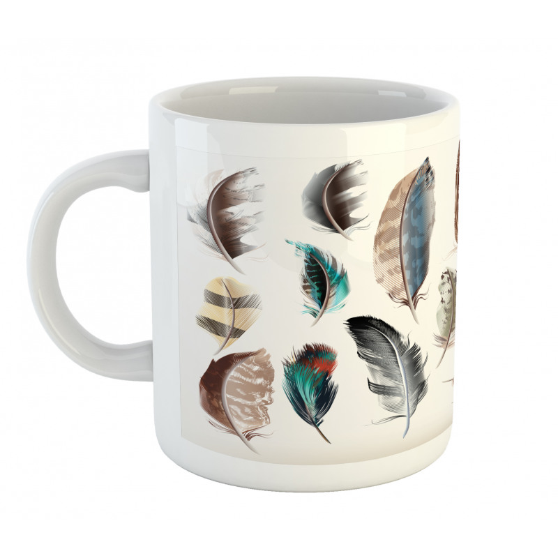 Bird Body Feathers Set Mug