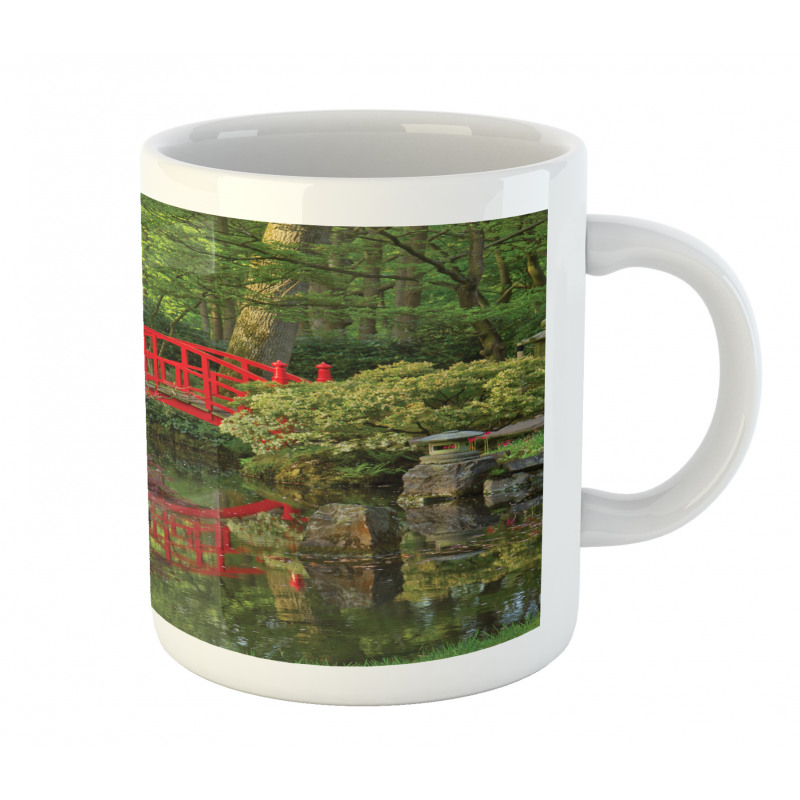 Chinese Bridge in a Forest Mug