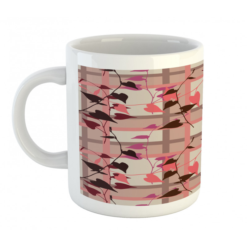 Heart Swirling Leaves Mug