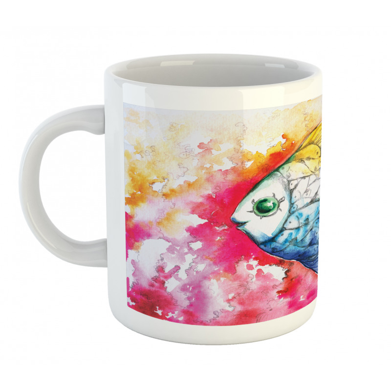 Watercolor Abstract Art Mug