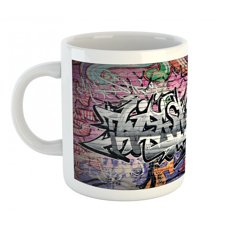 Graffiti Grunge Wall Art Mug