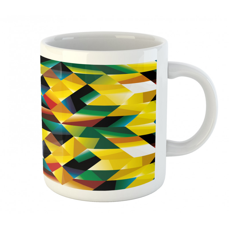 Geometric Green Mug