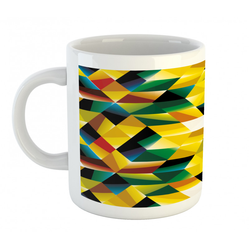 Geometric Green Mug