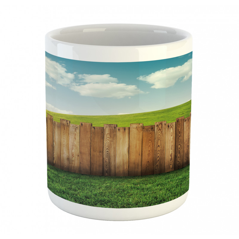 Cloudy Sky Above Garden Mug