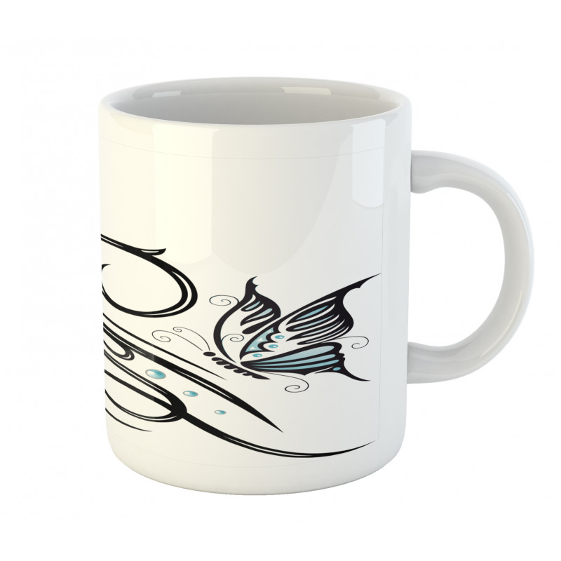 Butterfflies and Leaves Mug