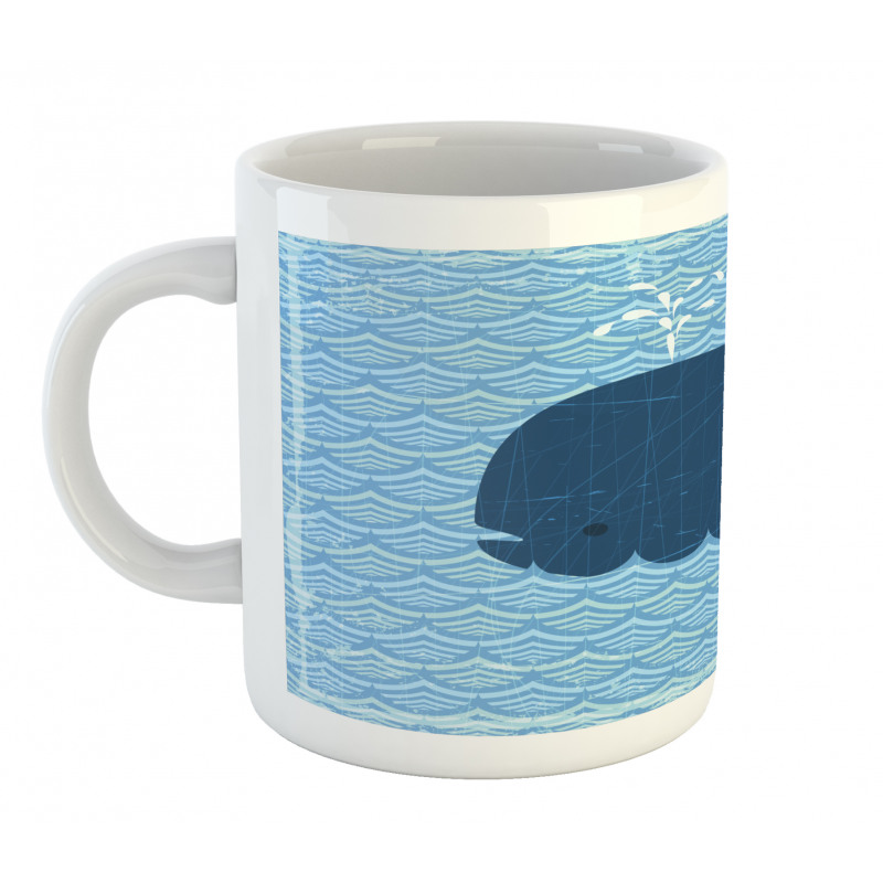 Sea Animal Wavy Patterns Mug