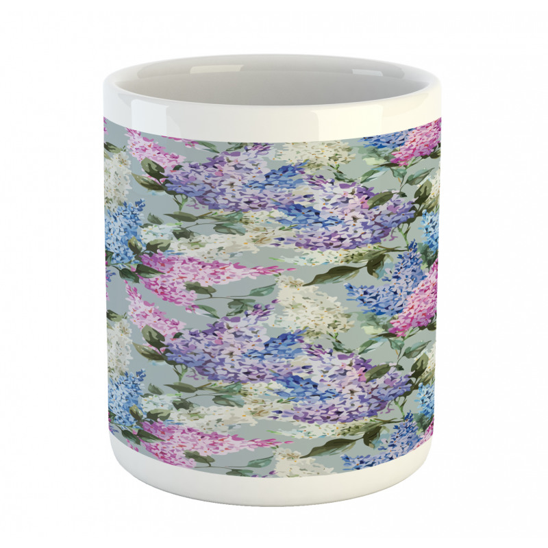 Floral Garden and Leaf Mug