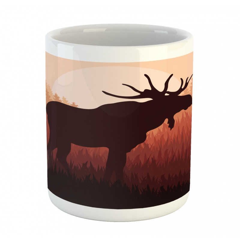 Forest Antlers Wild Deer Mug