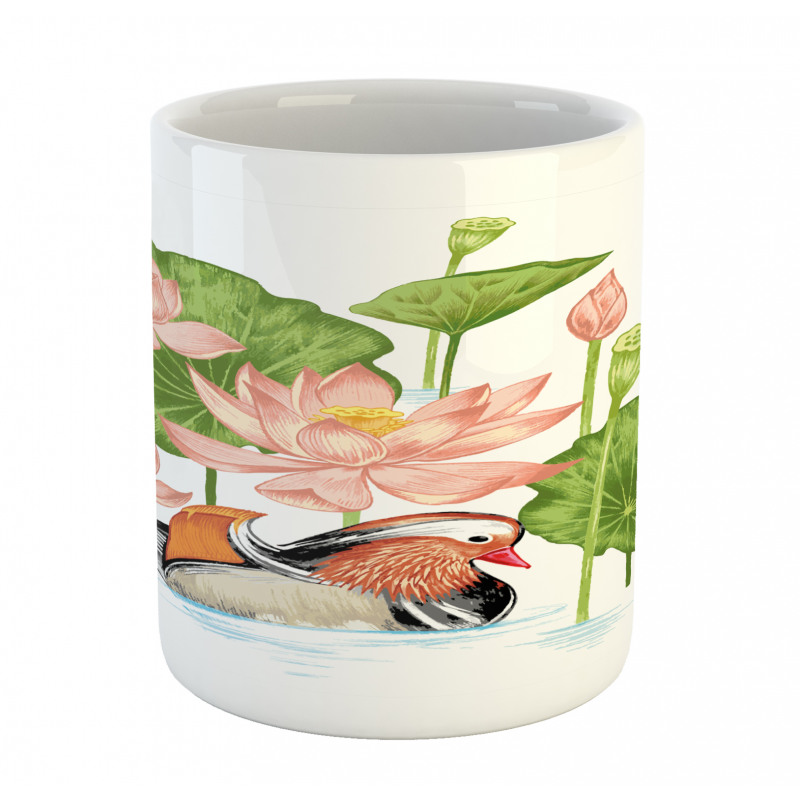 Mandarin in Pond Mug