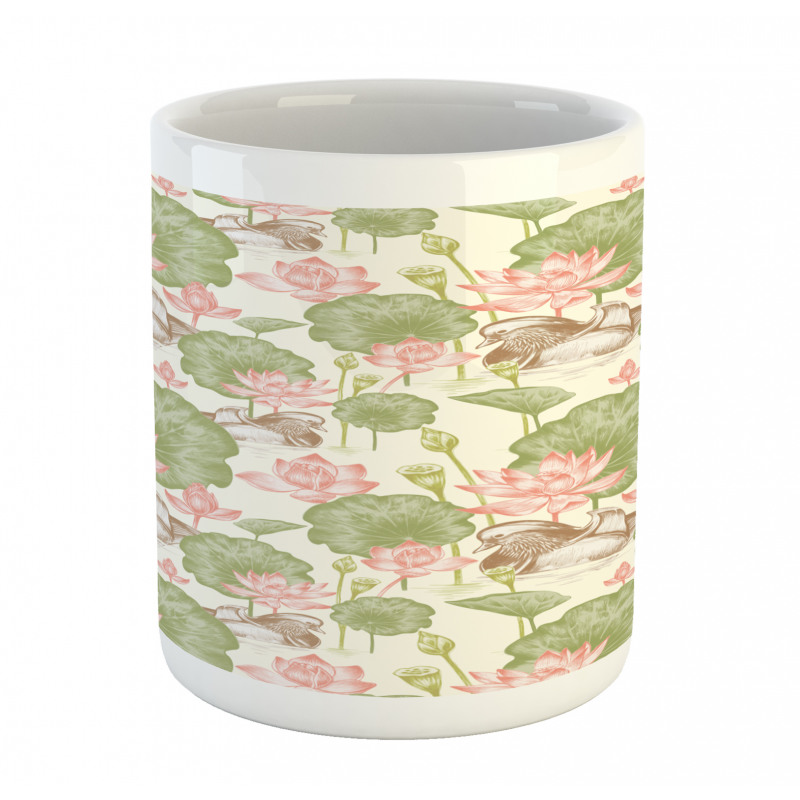 Lotus Flower Pond Lily Mug