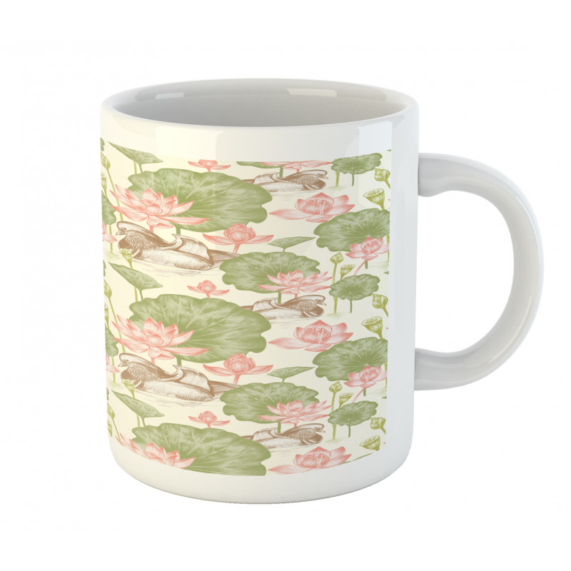 Lotus Flower Pond Lily Mug