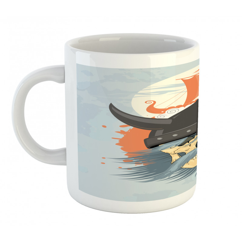 Ghost Warrior Cartoon Mug