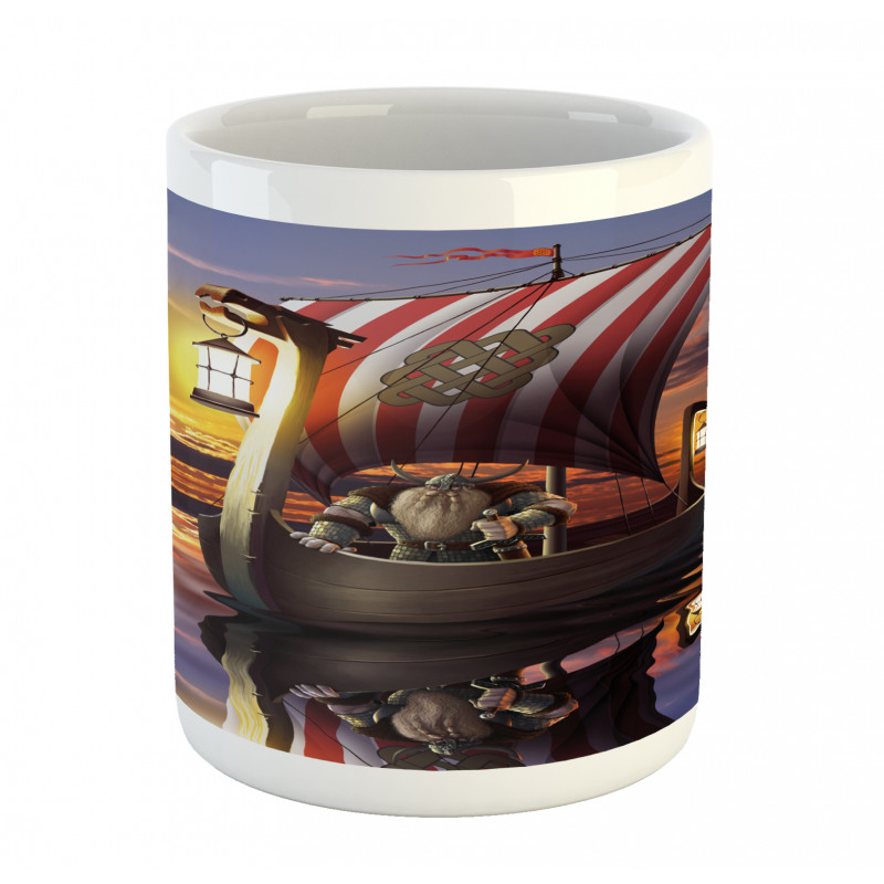 Barbarian Warrior Print Mug