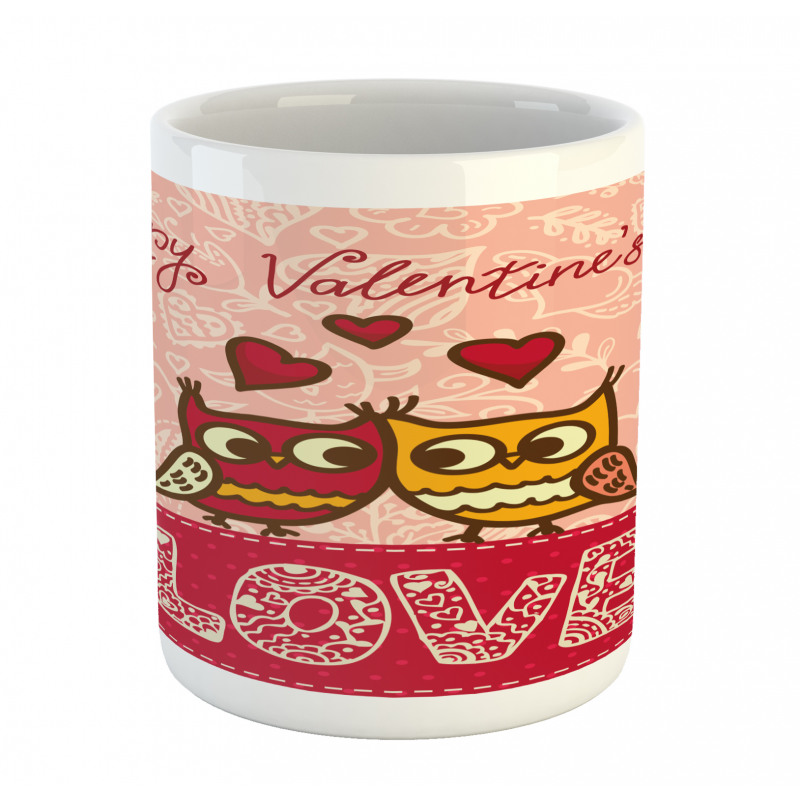 Owls Love Heart Mug