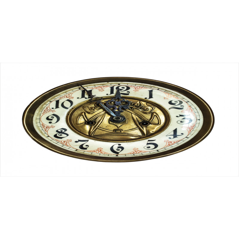  Ambesonne Clock Outdoor Tablecloth, Vintage Clock
