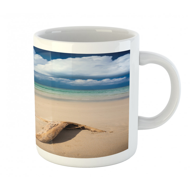 Sandy Beach and Clouds Mug