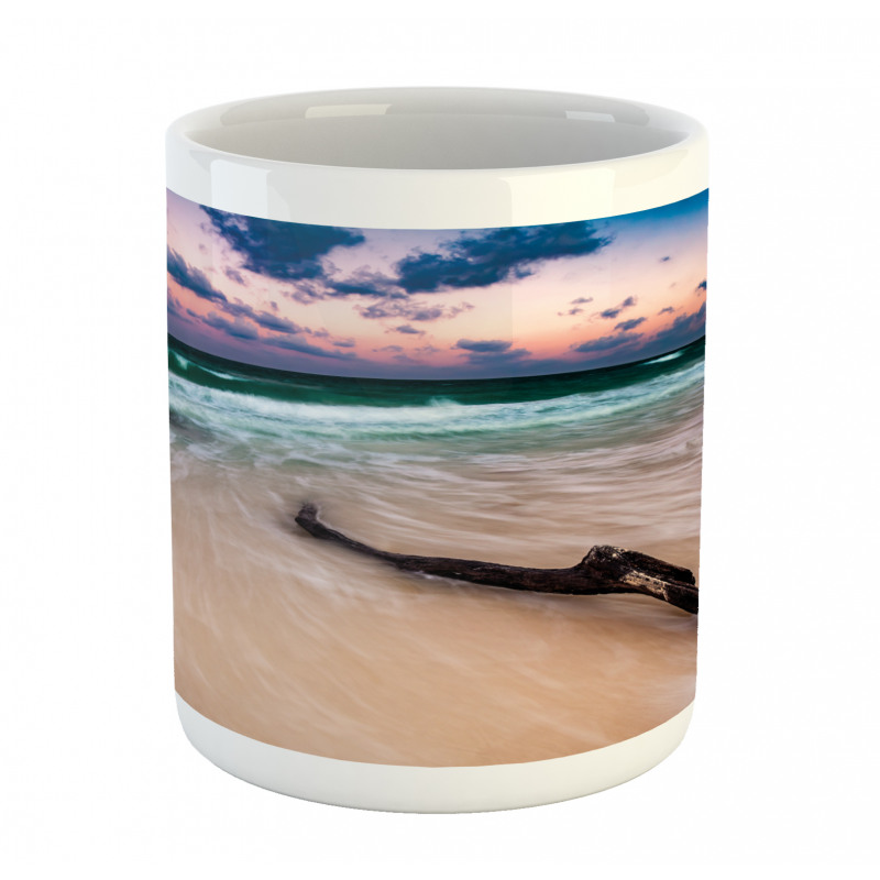 Driftwood on Beach Mug