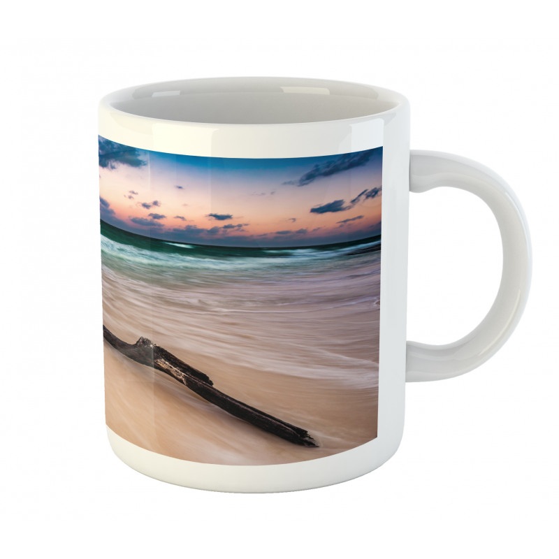 Driftwood on Beach Mug