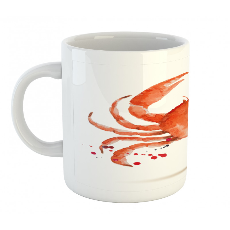 Sea Animals Theme Crabs Mug