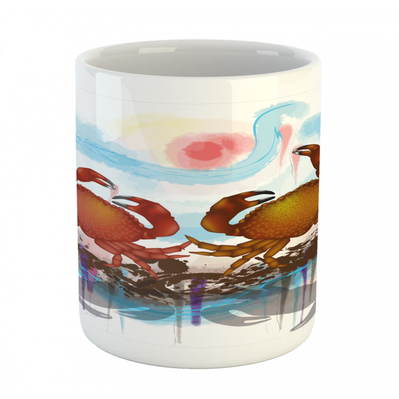 2 Crabs Dancing Sea Mug